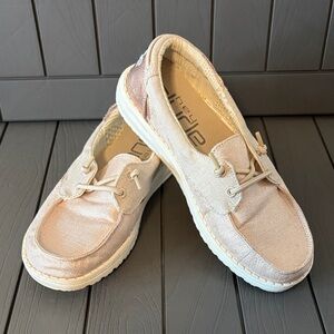 Hey Dude Women's Laila Frosted Almond Slip Ons